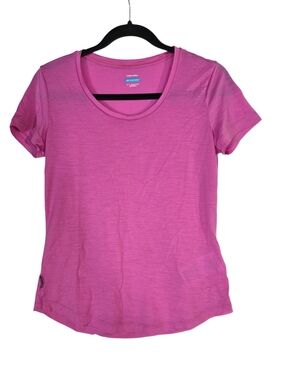 Icebreaker Wool blend Pink Scoop Neck Short Sleeve Tee